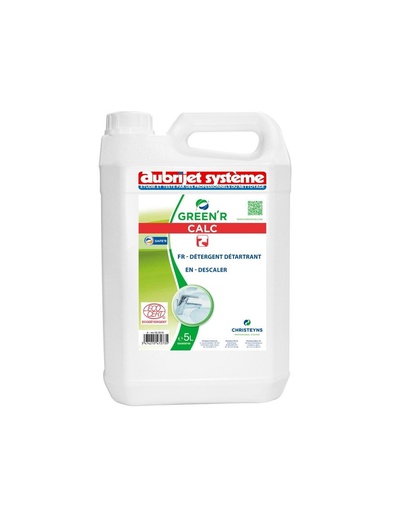GREEN'R CALC 5L : Détartrant liquide non moussant, écologique